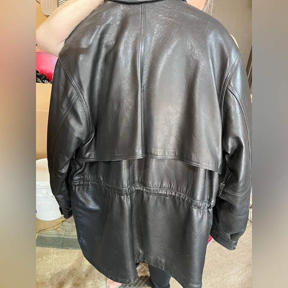 London Fog 100% Genuine Soft Leather Men’s Coat - Picture 3 of 3